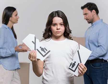 Familie streitet sich