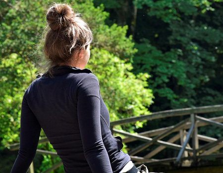 young girl overthinking actual conflicts